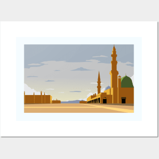 Nabawi Mosque in Medina Posters and Art